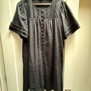 Black Button-Down Dress by Madewell